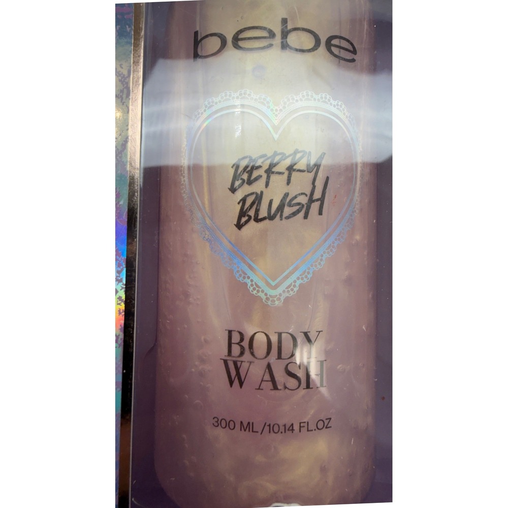 Bebe Deluxe Body Care Trio Berry Blush Set Body Wash Lotion Hand Cream New - Picture 3 of 5